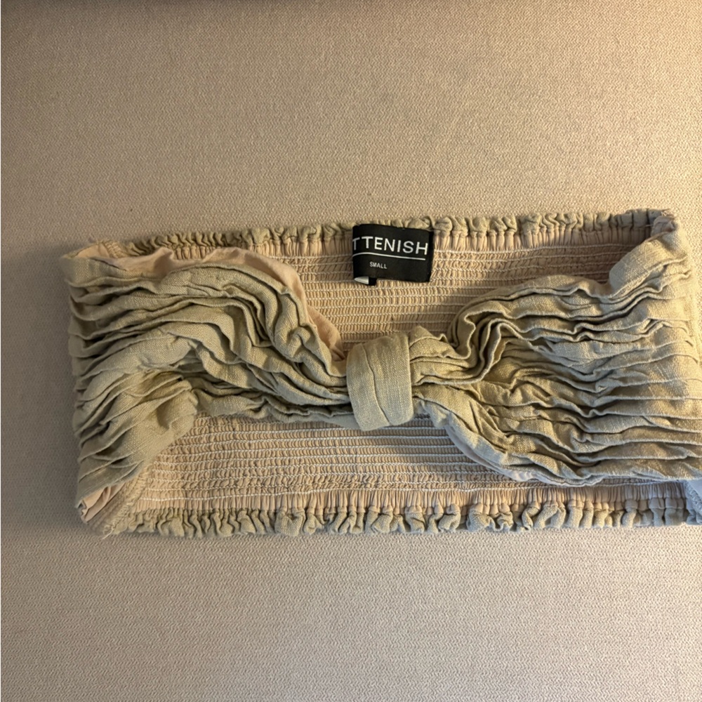 Beige Bandeau Top